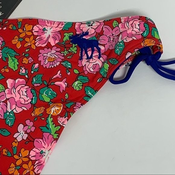 Abercrombie and Fitch | Size M | Red Floral Tie Sides Bikini Swim Bottom NWT - Picture 10 of 12